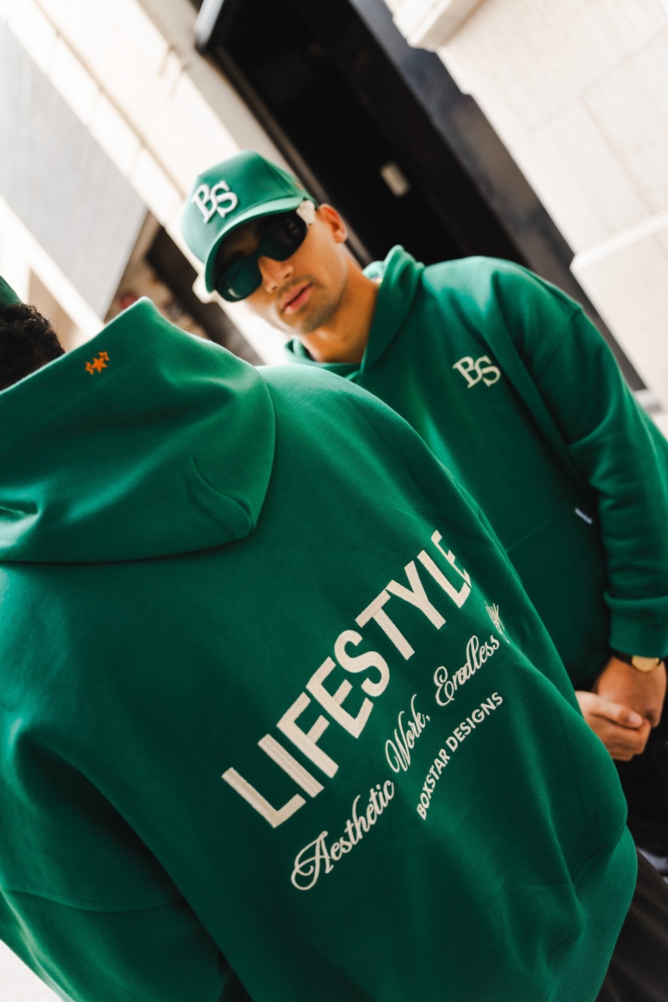 BS GREEN OVERSIZED HOODIE - BOXSTAR DESIGNS