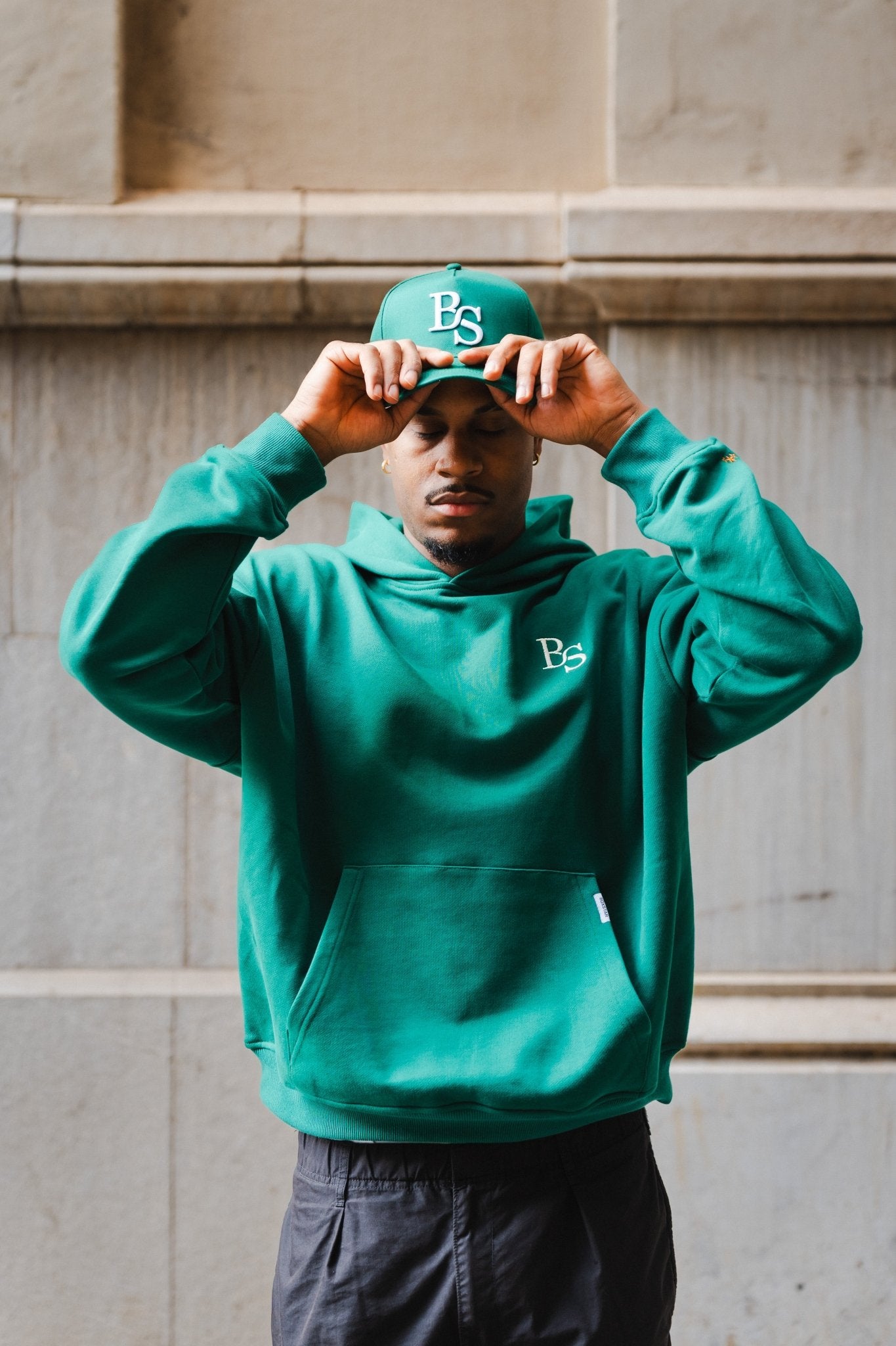 BS GREEN OVERSIZED HOODIE - BOXSTAR DESIGNS